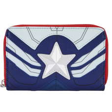 The Falcon and the Winter Soldier - Falcon Captain America Cosplay 4 inch Faux Leather Zip-Around Wallet