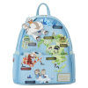 Avatar: The Last Airbender - Map of the Four Nations 10 inch Faux Leather Mini Backpack