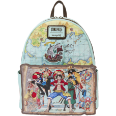 One Piece - 25th Anniversary Straw Hat Pirates 10 Inch Faux Leather Mini Backpack