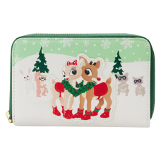 Rudolph the Red-Nosed Reindeer - Merry Couple 4 inch Faux Leather Zip-Around Wallet
