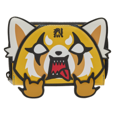 Sanrio - Aggretsuko Cosplay 4 inch Faux Leather Zip-Around Wallet