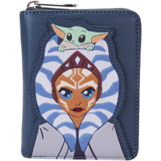 Star Wars - Ahsoka & Grogu Precious Cargo 4 Inch Faux Leather Zip-Around Wallet