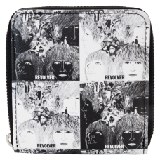 The Beatles - Revolver Album Cover 4 Inch Faux Leather Zip-Around Wallet