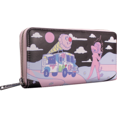 Loungefly x Valfre - Lucy Ice Cream Truck Debossed 8 inch Faux Leather Zip-Around Wallet