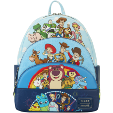 Toy Story - Movie Collab Triple Pocket 12 Inch Faux Leather Mini Backpack