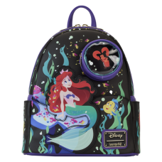 The Little Mermaid (1989) - 35th Anniversary Life is the Bubbles Glow in the Dark 10 Inch Faux Leather Mini Backpack