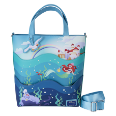 The Little Mermaid (1989) - 35th Anniversary Life is the Bubbles Glow in the Dark 13 Inch Faux Leather Tote Bag