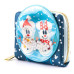 Mickey Mouse - Mickey & Minnie Mouse Snow Globe 4 inch Faux Leather Zip-Around Wallet