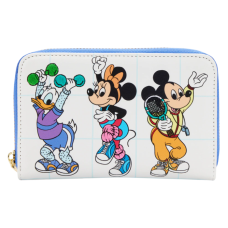 Disney - Mousercise 4 inch Faux Leather Zip-Around Wallet