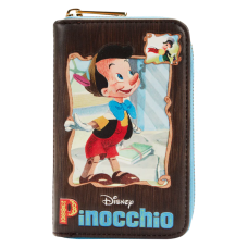 Pinocchio (1940) - Book 4 inch Faux Leather Zip-Around Wallet