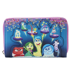 Inside Out - Control Panel Glow in the Dark 5 inch Faux Leather Zip-Around Wallet
