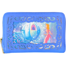 Disney Princess - Cinderella Stories 4 inch Faux Leather Zip-Around Wallet