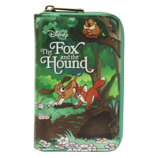 The Fox and the Hound (1981) - Book 4 inch Faux Leather Zip-Around Wallet