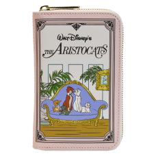 The Aristocats (1970) - Book 4 inch Faux Leather Zip-Around Wallet