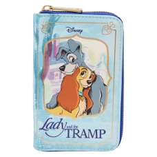 Lady and the Tramp (1955) - Book 4 inch Faux Leather Zip-Around Wallet