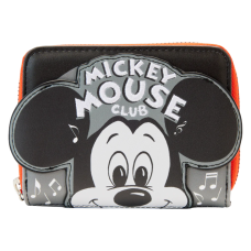 Disney - Disney 100 Mickey Mouse Club 4 inch Faux Leather Zip-Around Wallet