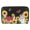 Bambi (1942) - Sunflower Friends 4 Inch Faux Leather Zip-Around Wallet