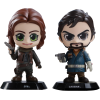 Star Wars: Rogue One - Jyn and Cassian Cosbaby 3.75 Inch Hot Toys Bobble Head Figure 2-Pack