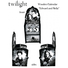 Twilight - Calendar Wooden Edward and Bella